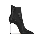 Stiletto Heel Ankle Boots - 10cm